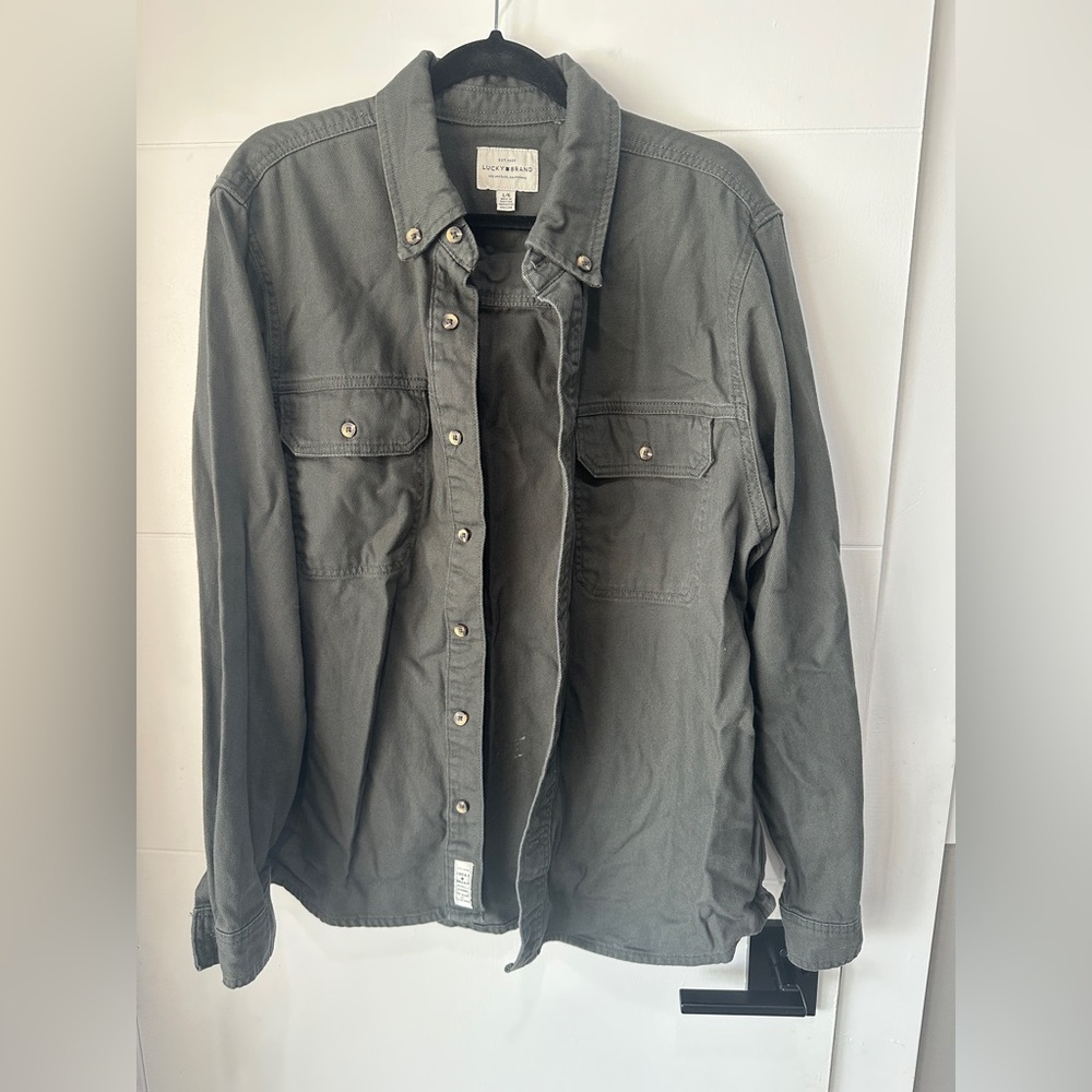 Lucky Brand Men's Gray Shirt Jacket